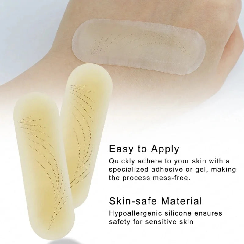 20pc Transfer Eyebrow Skin Sticker Silicone Eyebrow Protection Waterproof Tape Permanent Tattoo Real Operation Practice Training