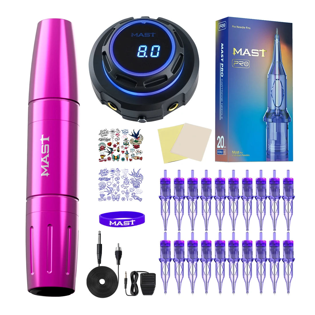 Mast Magi PMU Machine Permanent Makeup for Eyebrows Miroblading Eyeliner LipWith Power Supply Professional Rotary Tattoo Pen Kit