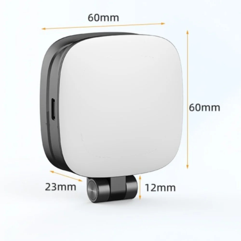 Stand Selfie Fill Light with Mirror Brightness Adjustable Magnetic Selfie Light Handheld Rotatable Magnetic Photo Light Outdoor