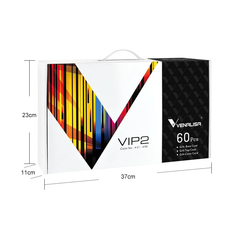 Fast Delivery Venalisa VIP2 Gel Nail Polish Set Color Nail Polish Soak Off UV LED Basecoat Primer Topcoat Color Book Full Set