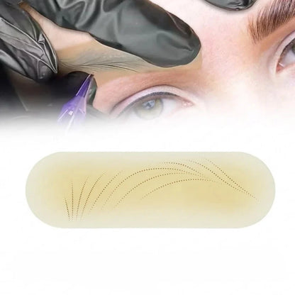 20pc Transfer Eyebrow Skin Sticker Silicone Eyebrow Protection Waterproof Tape Permanent Tattoo Real Operation Practice Training